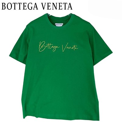 BOTTEGA VENE**-030410 보테가 베네타 블랙 아플리케 장식 티셔츠 남성용