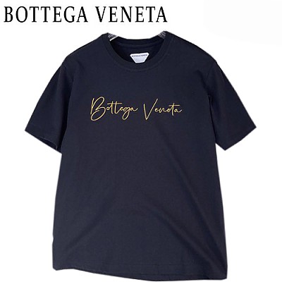 BOTTEGA VENE**-03049 보테가 베네타 그린 아플리케 장식 티셔츠 남성용