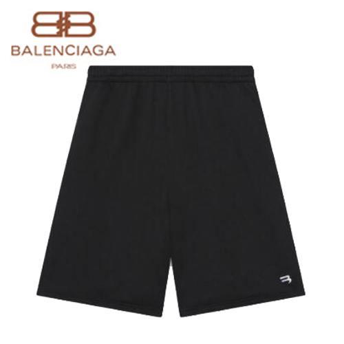 BALENCIA**-657062 발렌시아가 블랙 SPORTY B 바스켓볼 쇼츠 남여공용