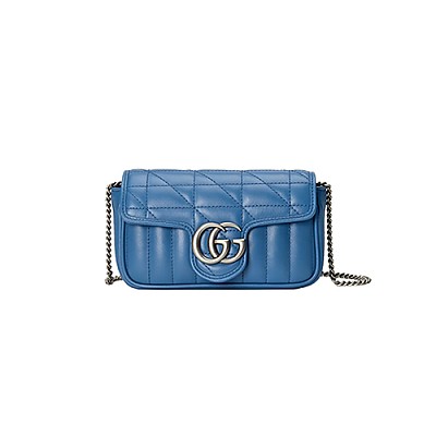 GUCCI-476433 8106 구찌 실버 GG 마몽 수퍼 미니백