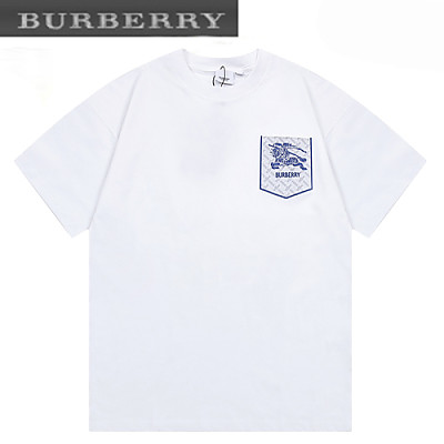 BURBERRY-04205 버버리 블랙 아플리케 장식 티셔츠 남여공용