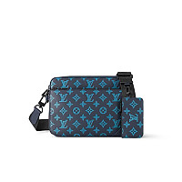 LOUIS VUITTON-M14069 루이비통 스카이 블루 모노그램 트리오 메신저