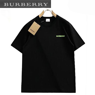 BURBERRY-05081 버버리 블랙 코튼 티셔츠 남성용