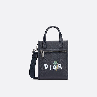 DIOR-1ESBO 디올 블랙 PETER DOIG 사파리 메신저 백 22cm