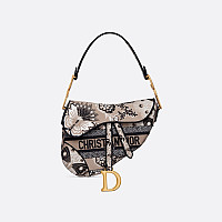 [스페셜오더]CHRISTIAN DIOR-M0446 디올 베이지 Mizza 멀티 컬러 베이지 자수 SADDLE 백
