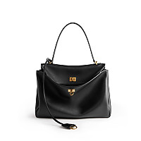BALENCIAGA-789772 발렌시아가 브라운 금장 로데오 미디엄 핸드백
