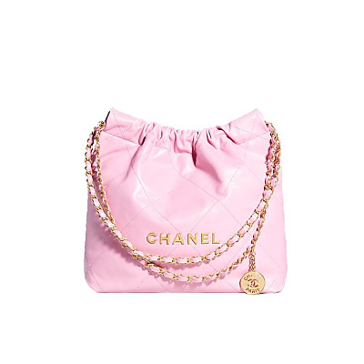 CHANEL-AS3260 샤넬 24P 블루 데님 22 스몰 핸드백 35cm