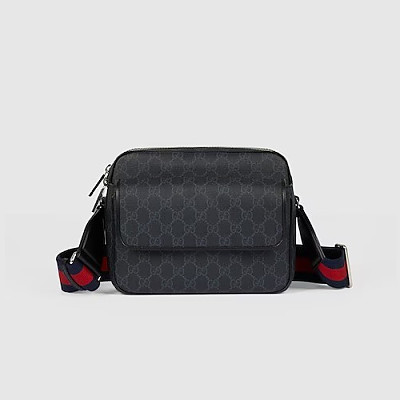 GUCCI-703468 구찌 블랙 인터로킹 G 크로스백 24.5cm