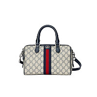 GUCCI-‎772061 구찌 베이지/에보니 오피디아 GG 스몰 탑 핸들백 26.5cm
