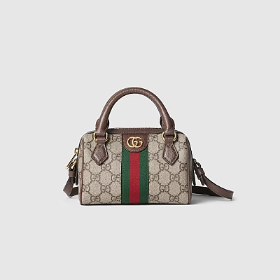 GUCCI-‎772065 구찌 베이지/에보니 오피디아 GG 미디엄 탑 핸들백 31cm