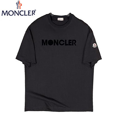 MONCLER-06088 몽클레어 화이트 프린트 장식 티셔츠 남여공용