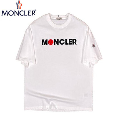 MONCLER-06087 몽클레어 블랙 프린트 장식 티셔츠 남여공용