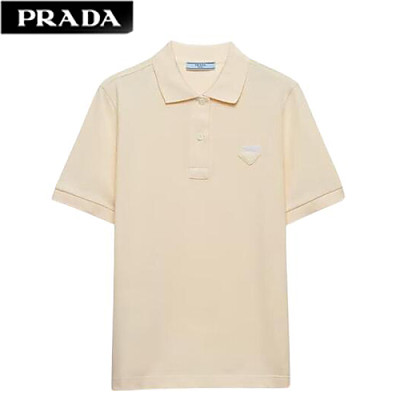 PRADA-39587 프라다 라이트 블루 피케 폴로 셔츠 여성용