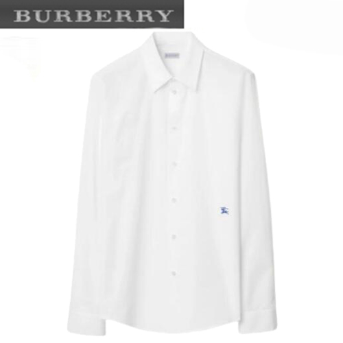 BURBERRY-80813651 버버리 화이트 코튼 포멀 셔츠 남성용