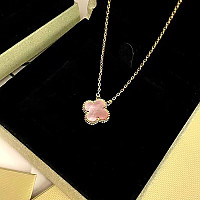 VAN CLEEF ARPELS-VCARP4 반클리프 로즈 골드/블랙 빈티지 알함브라 펜던트
