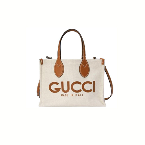 GUCCI-772144 8451 구찌 베이지/브라운 구찌 프린트 미니 토트백