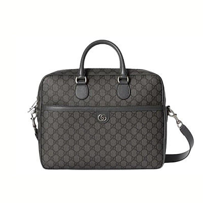 GUCCI-792116 1244 구찌 오피디아 그레이 미디엄 GG 브리프케이스