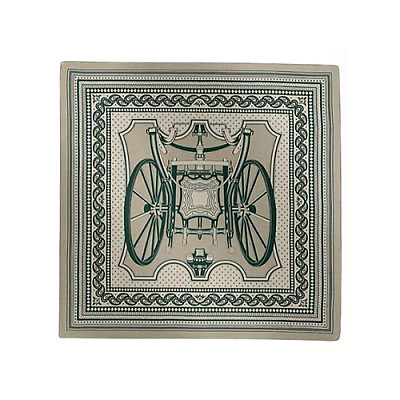 HERMES-H244170S 에르메스 블루 Les Roues de Phaeton Bandana 숄140