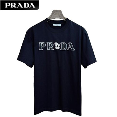 PRADA-08078 프라다 아플리케 장식 티셔츠 남성용(2컬러)