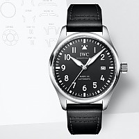 [V7]IWC-파일럿 워치 마크 XX 블랙 40mm 1:1 Best Edition - IW328202