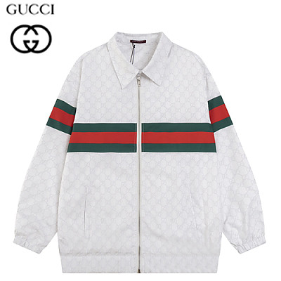 GUCCI-082112 구찌 화이트 Web 스트라이프 장식 GG 재킷 남여공용