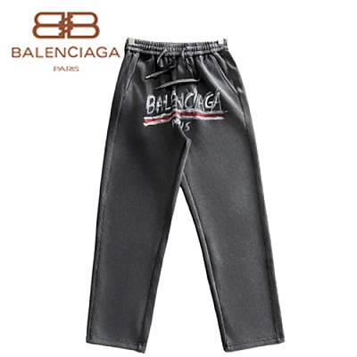 BALENCIAGA-090210 발렌시아가 그레이 프린트 장식 스웨트팬츠 남성용