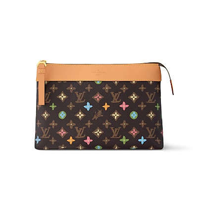 LOUIS VUITTON-M11545 루이비통 카키 그린 모노그램 그라디언트 포쉐트 보야주 수플 파우치 30cm