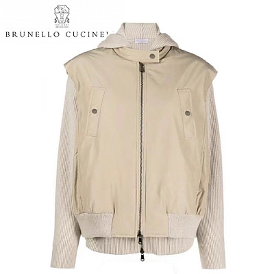 Brunello Cucinelli-09232 브루넬로 쿠치넬리 베이지/핑크 조끼/재킷 세트 여성용