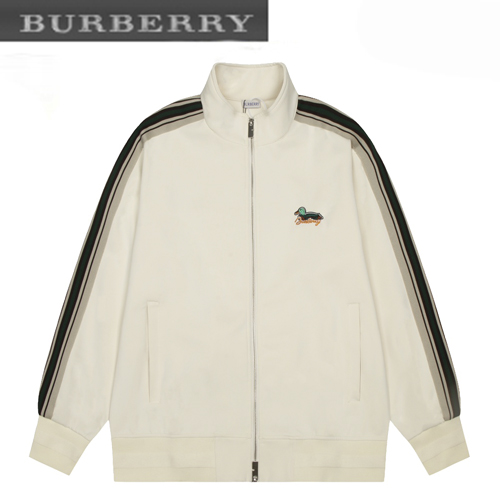 BURBERRY-09267 버버리 아이보리 스트라이프 장식 스웨트재킷 남여공용