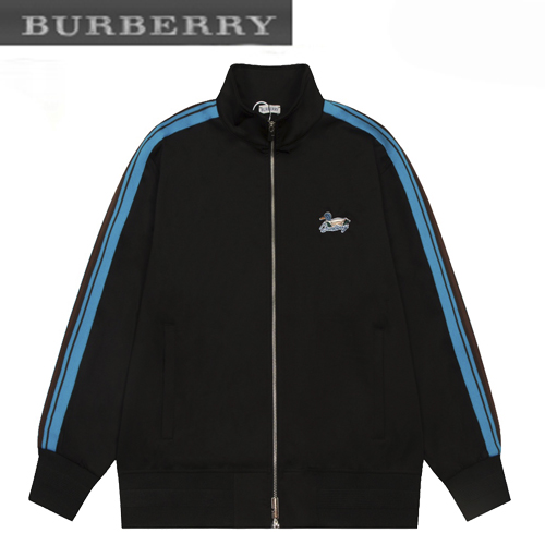 BURBERRY-09268 버버리 블랙 스트라이프 장식 스웨트재킷 남여공용