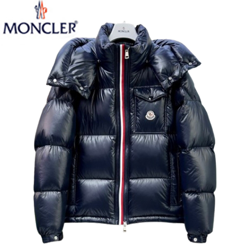 MONCLER-092915 몽클레어 네이비 스트라이프 장식 패딩 남여공용