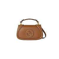 GUCCI-815714 4730 구찌 블루 가죽 구찌 블론디 스몰 탑 핸들백
