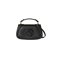 GUCCI-815714 4730 구찌 블루 가죽 구찌 블론디 스몰 탑 핸들백