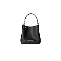 GUCCI-815118 9641 구찌 베이지/화이트 GG 엠블럼 미니 버킷백