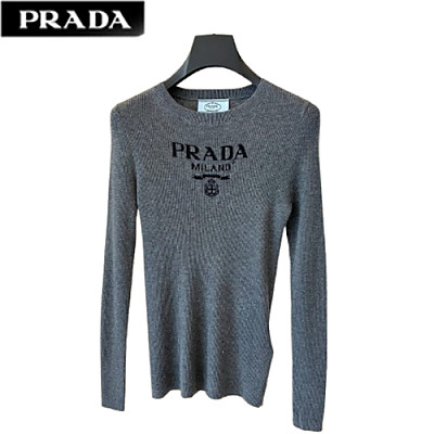 PRADA-10158 프라다 블랙 니트 코튼 스웨터 여성용