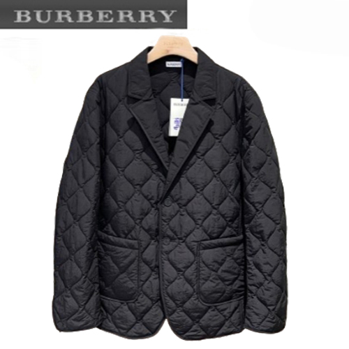 BURBERRY-10193 버버리 블랙 나일론 퀄팅 재킷 남성용