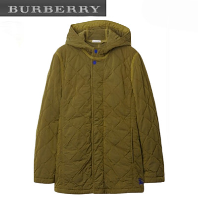 BURBERRY-80838061 버버리 카키 퀼팅 나일론 재킷 여성용