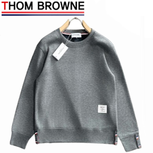 THOM BROWNE-11164 톰 브라운 그레이 스트라이프 장식 스웨트셔츠 남성용