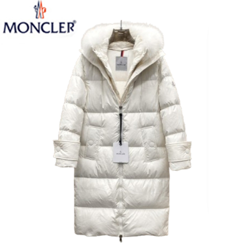 MONCLER-11207 몽클레어 화이트 나일론 롱 패딩 여성용