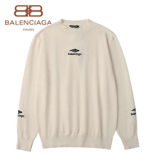 BALENCIAGA-11214 발렌시아가 아이보리 니트 코튼 스웨터 남성용