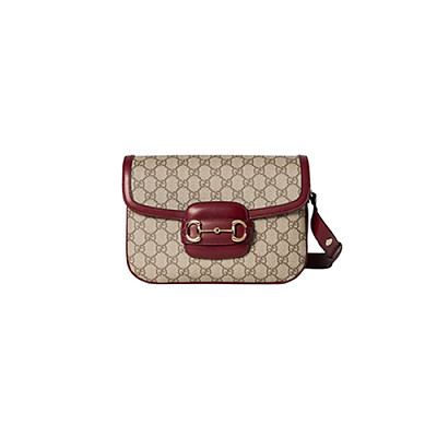 GUCCI-815178 1000 구찌 블랙 가죽 구찌 홀스빗 1955 스몰 숄더백