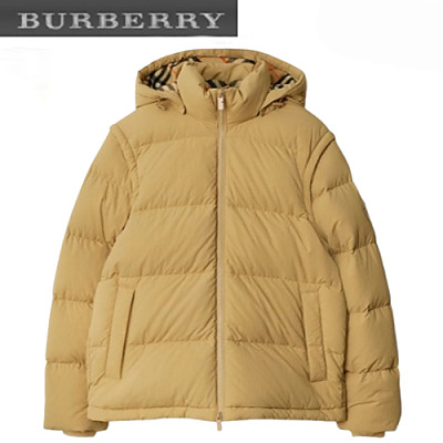 BURBERRY-80969111 버버리 블랙 디태처블 슬리브 나일론 비드포드 퍼퍼 재킷 남여공용