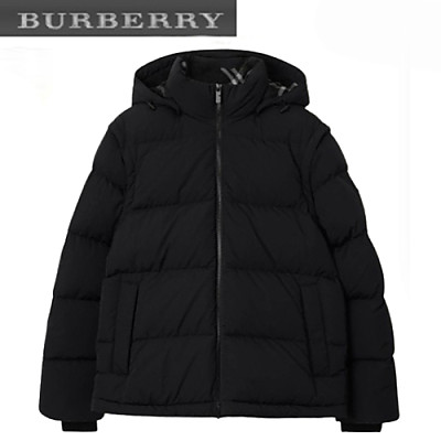 BURBERRY-80979441 버버리 베이지 디태처블 슬리브 나일론 비드포드 퍼퍼 재킷 남여공용