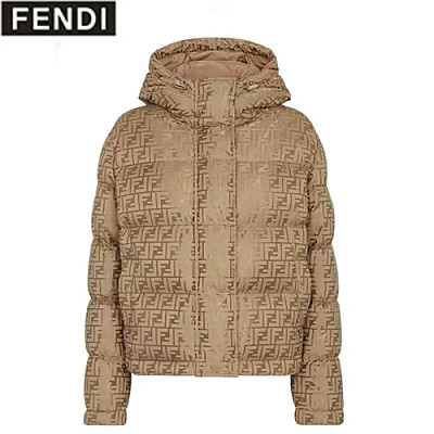 FENDI-12054 펜디 화이트 FF 나일론 패딩 여성용