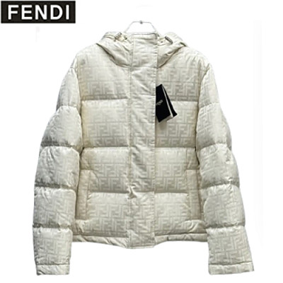 FENDI-12053 펜디 베이지 FF 나일론 패딩 여성용