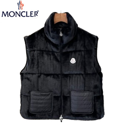 MONCLER-12117 몽클레어 핑크 시어링 패딩 조끼 여성용