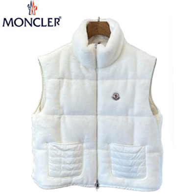 MONCLER-12117 몽클레어 핑크 시어링 패딩 조끼 여성용