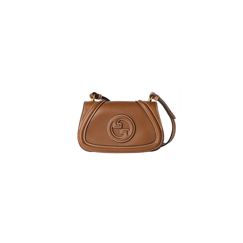 GUCCI-815700 2718 구찌 브라운 가죽 구찌 블론디 미니 숄더백