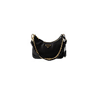 PRADA-1BC204 프라다 화이트 사피아노 가죽 미니 호보 백 22cm