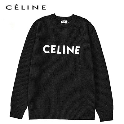 CELINE-122411 셀린느 카키 아플리케 장식 스웨터 남여공용